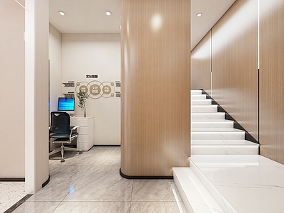 现代楼梯间 楼梯间 走道