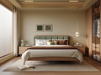 现代通用儿童房 床头柜 衣柜