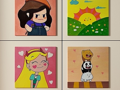 现代简约挂画 女孩房挂画 客厅挂画 玄关挂画