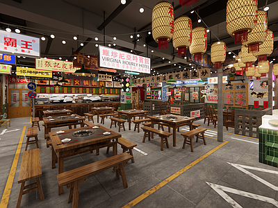 工业复古火锅店 市井火锅店 工业火锅店