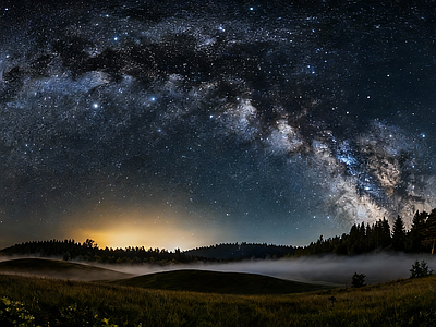 现代天空HDR 夜景星空HDR 宇宙星空HDR 夜景HDR