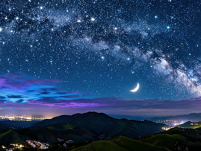 现代天空HDR 夜景星空HDR 夜景HDR 宇宙星空HDR