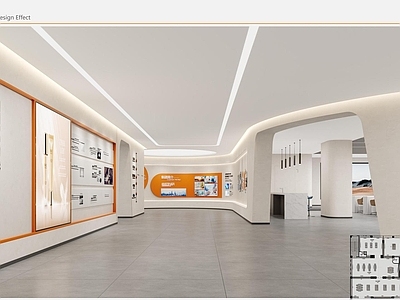 企业展厅 企业展厅 展厅 施工图