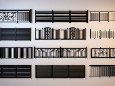 法式栏杆 现代栏杆 户外 铁艺栏杆 楼梯栏杆 围栏 花园 护栏