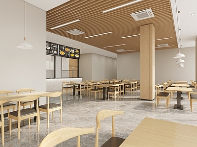 新中式其他通用空间 新中式 餐厅 食堂