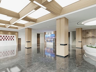 现代办公大厅 现代 大厅 办公大厅