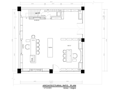 现代会所 茶室接待 会议办公室 会所平面图 私人会所 施工图