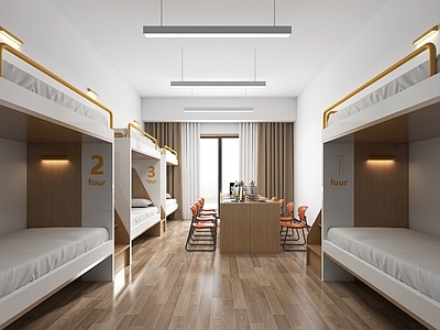 现代宿舍 现代宿舍 上下铺 员工休息