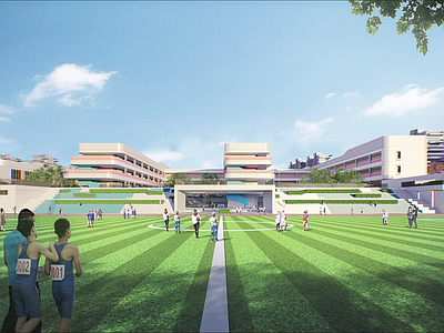 现代小学 现代学校 退台