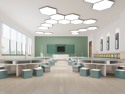 现代教室 现代学校教室 劳技教室 科学实验教室