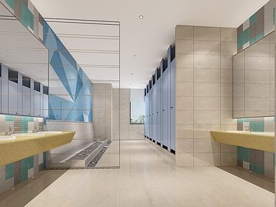 现代公共卫生间 学校卫生间 小学卫生间