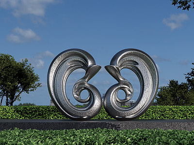 现代雕塑 不锈钢景观雕塑 创意雕塑小品 室外景观雕塑 曲线雕塑小品 异形景观雕塑小品