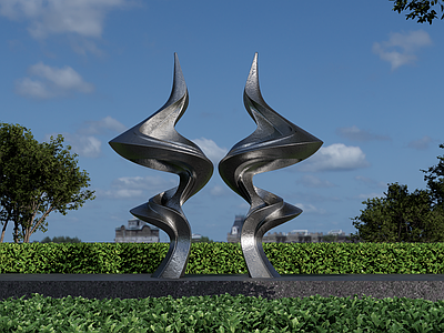 现代雕塑 曲线雕塑小品 创意景观雕塑 异形景观雕塑 不锈钢雕小品