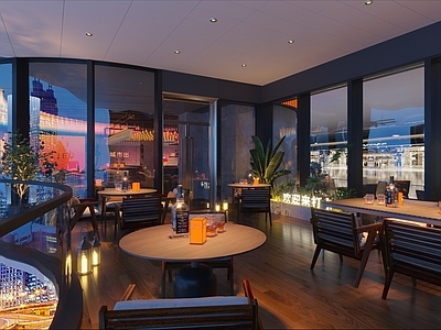 现代其他餐饮空间 餐厅酒吧