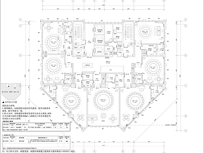 新中式中式中餐厅 酒店餐厅 包房 施工图