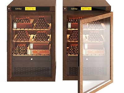 现代轻奢酒柜 红酒柜 恒温酒柜 恒温雪茄柜