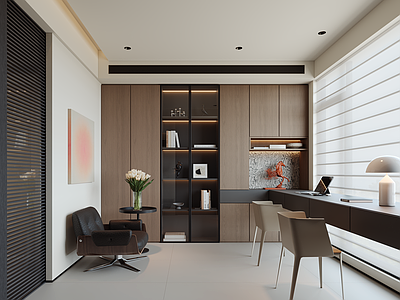 极简意式书房 卧室书房 客厅书房 开放式书房 别墅书房 儿童书房