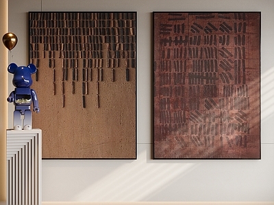 现代中古挂画 现代中古风装饰画