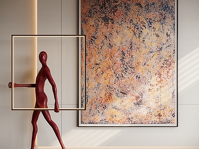 现代中古挂画 现代中古风装饰画