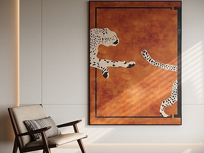 现代中古挂画 现代中古风装饰画