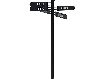 现代设备设施 路牌 指示牌