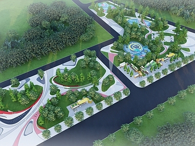 现代景观公园 市政公园 口袋公园 体育公园 公园