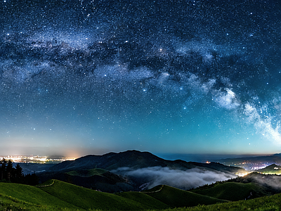 现代天空HDR 夜景星空HDR 宇宙星空HDR 夜景HDR