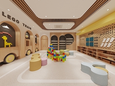 现代幼儿园 现代幼儿园 乐高构建室 手工室
