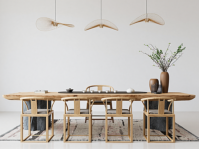 新中式现代茶室 新中式茶桌椅 榻榻米茶室