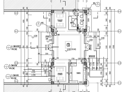 现代简欧门卫室建筑 大门 门卫室 地下坡道入口 施工图