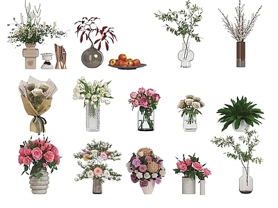 现代花瓶 餐桌摆件 玻璃花瓶 陶瓷花瓶 玄关摆件