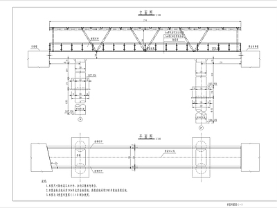人行天桥景观 人行天 施工图