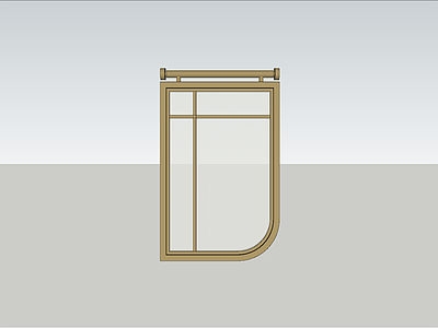 隔断节点 玻璃隔断 卫生间隔断 新中式 金属 施工图