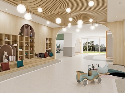 现代幼儿园 现代 幼儿园大厅 幼儿园