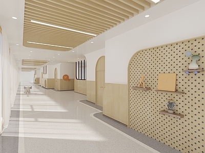 现代幼儿园 现代 幼儿园走廊 幼儿园
