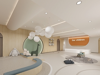 现代幼儿园 现代 幼儿园大厅 幼儿园