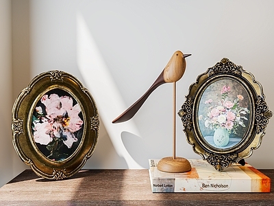 中古侘寂摆件组合 相框摆件 书房摆件 餐厅摆件 客厅摆件