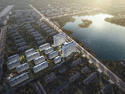 现代多层住宅 叠墅别墅
