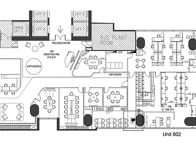 现代整体办公空间 前厅 会议 茶水 办公 休闲 施工图