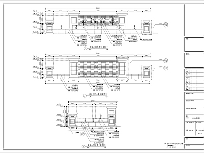 景墙附水 LOGO水景景墙 喷泉水景墙 施工图