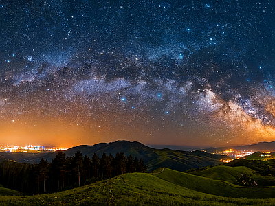 现代天空HDR 夜景星空HDR 宇宙星空HDR 夜景HDR