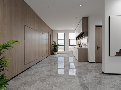 现代简约茶水间 茶水间 办公 休闲区