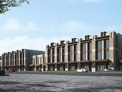 现代其他商业建筑 沿街商业 商业街 现代商业街 现代裙房