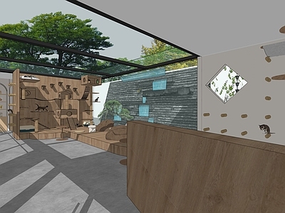 现代简约宠物店 猫咖宠物店 撸猫集装箱建筑 宠物关怀展店