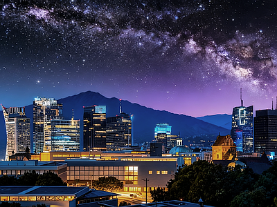 现代天空HDR 城市夜景HDR 宇宙星空HDR 夜景HDR