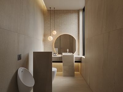 现代极简卫生间 现代卫生间 极简卫生间 复古卫生间 卫生间摆件 干区卫生间