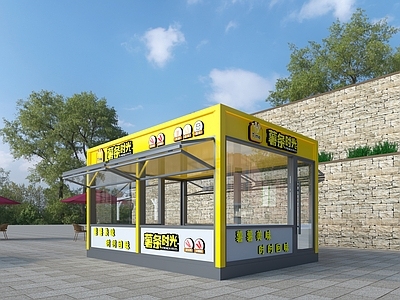 现代橱窗 现代售卖亭 移动售卖 餐饮售卖