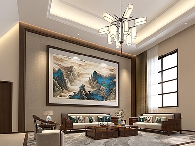 新中式其他商业空间 新中式会所 餐厅 茶艺区 接待区