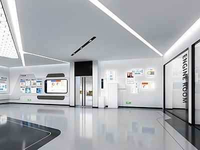 现代极简其他公共空间 展厅 科技展厅