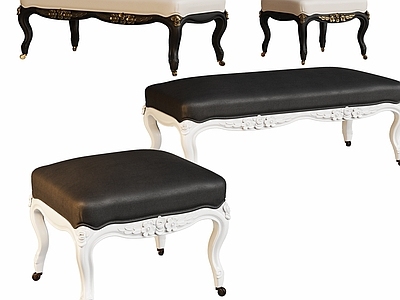 现代法式床尾凳 法式凳子床尾凳 换鞋凳